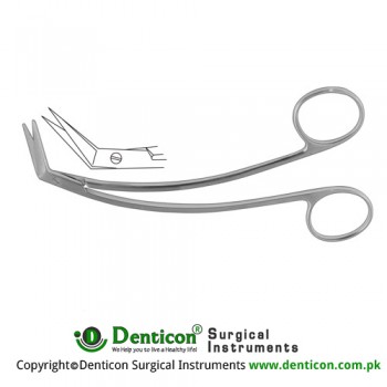 Favoloro Vascular Scissor Angled Stainless Steel, 15 cm - 6"